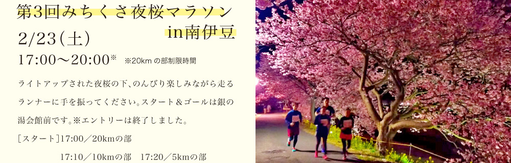 第3回みちくさ夜桜マラソンin南伊豆